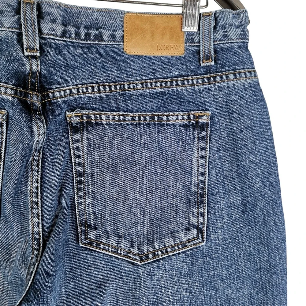 J. Crew T14 100% Cotton Denim Blue men's Jeans Straight Leg Made In USA 32x35